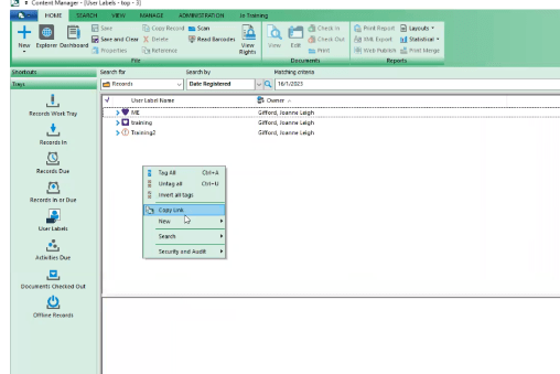 MPDC:  CM training – User labels