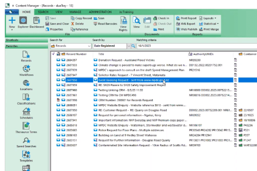 MPDC: CM training – Working with document properties and actions