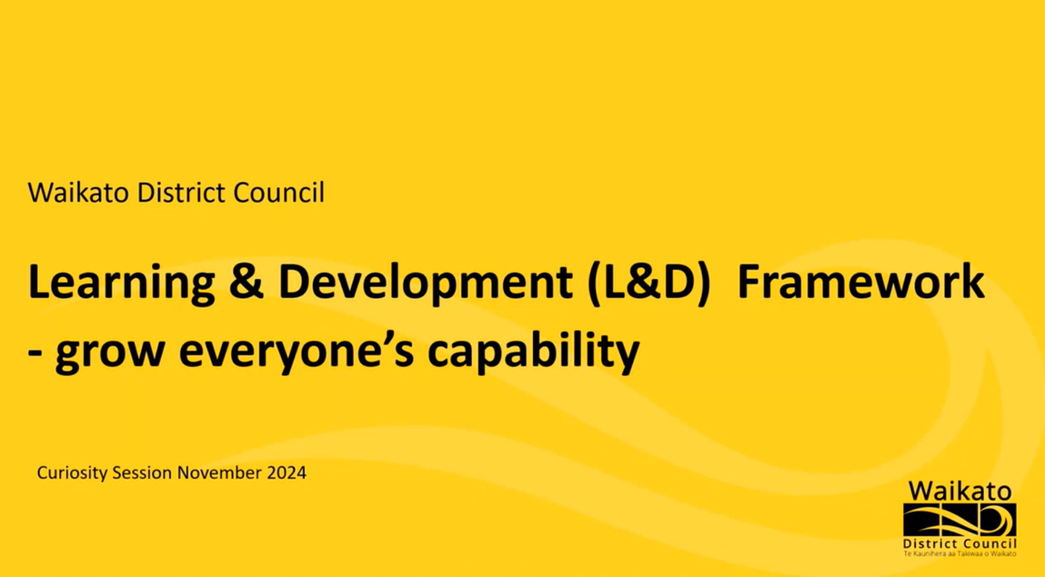 WaiDC: Learning & development curiosity session TEAMS RECORDING Nov24